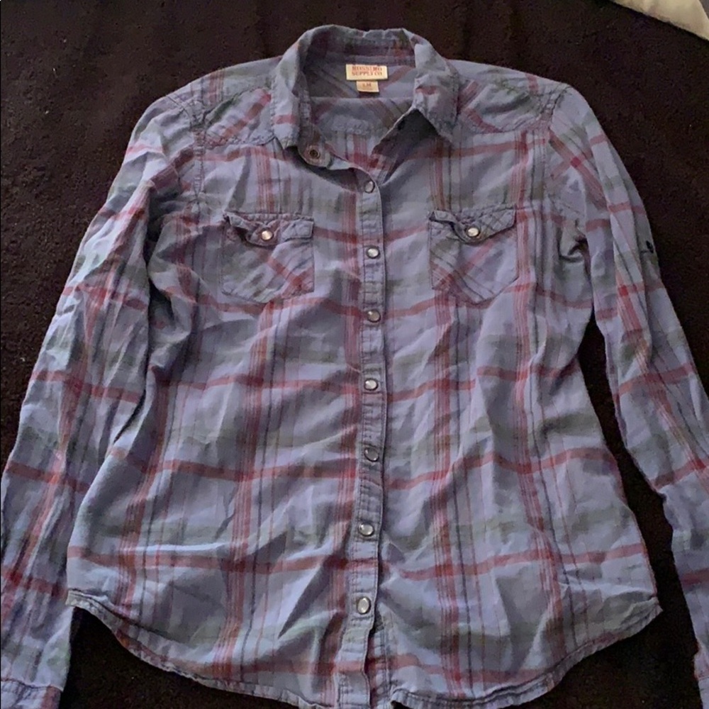 mossimo light weight flannel